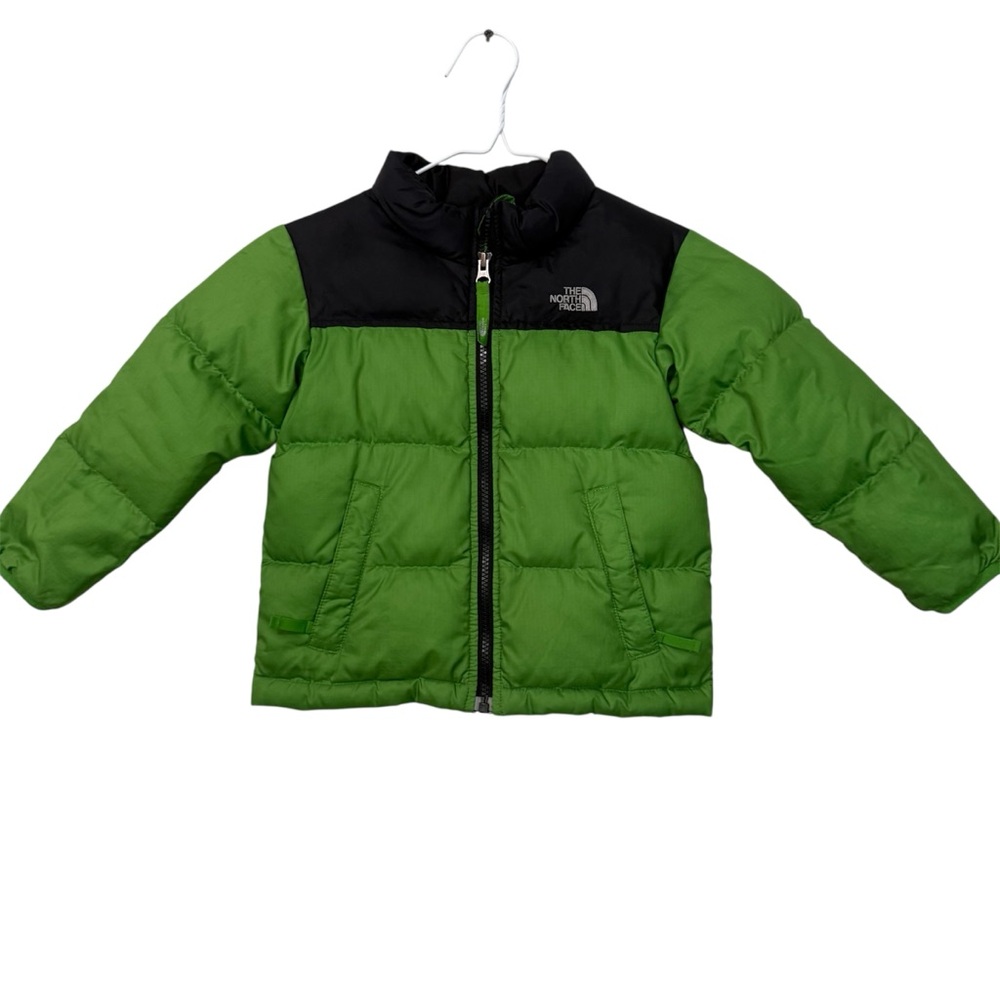 The North Face Green and Black Puffer Jacket